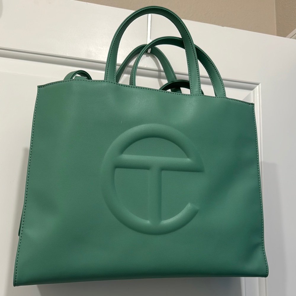 Telfar Green Shopping Bag